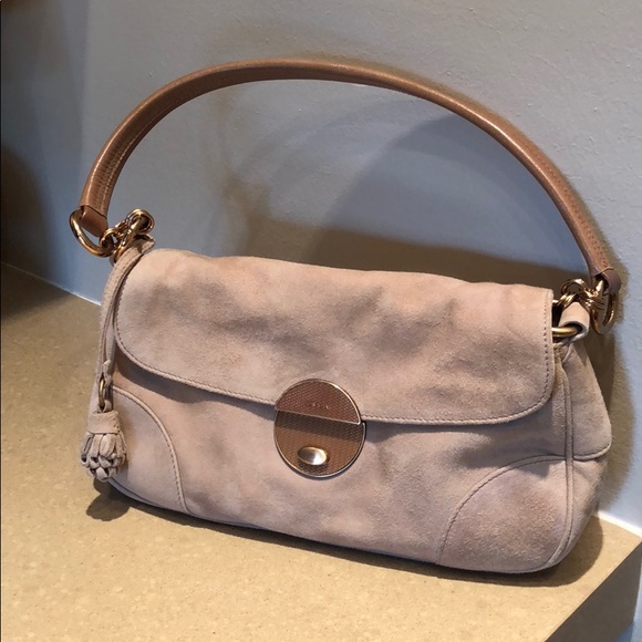 vintage suede prada bag